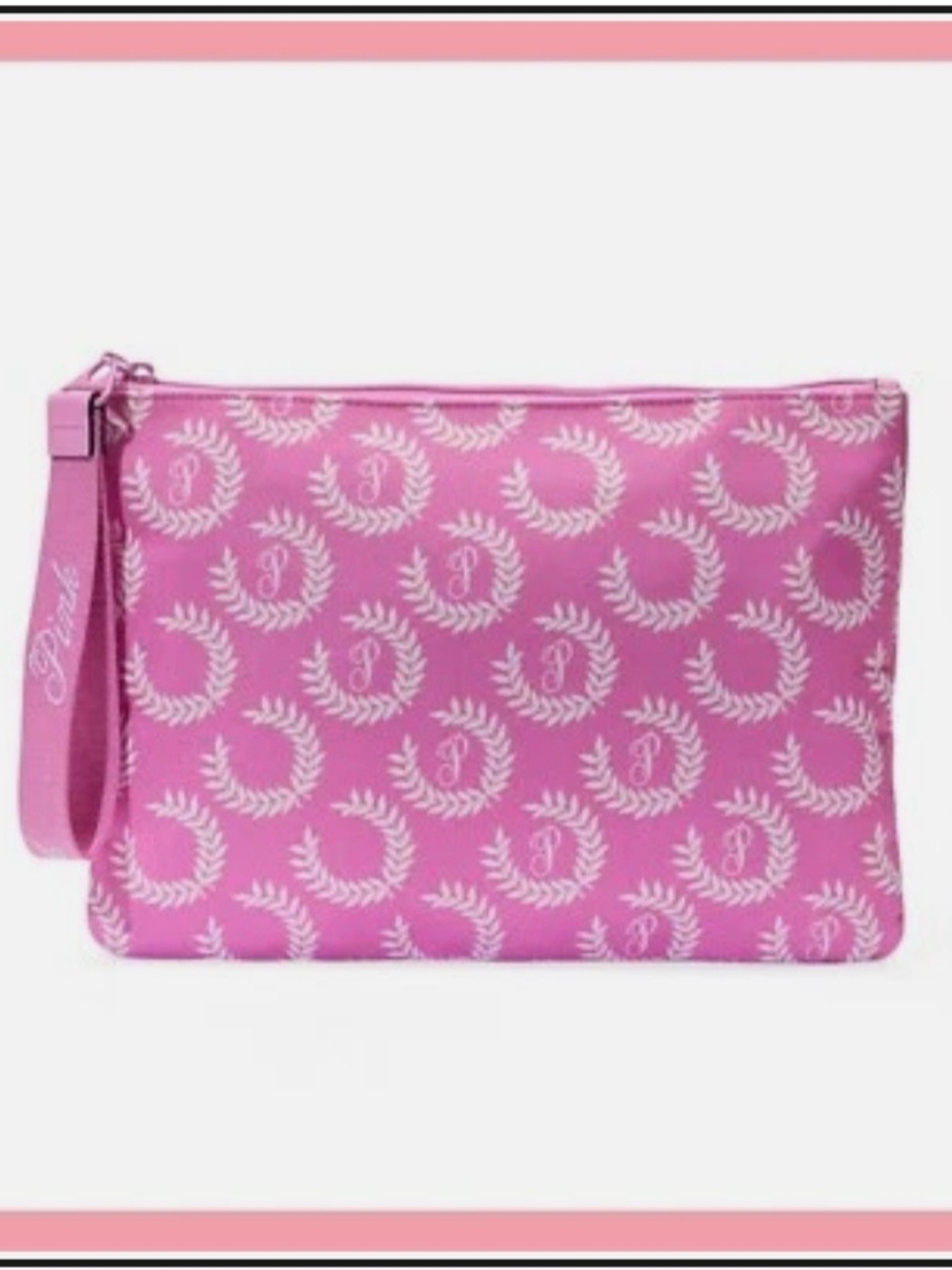 Victoria's Secret PINK Patterned Wristlet Make-Up Bag- NWT
